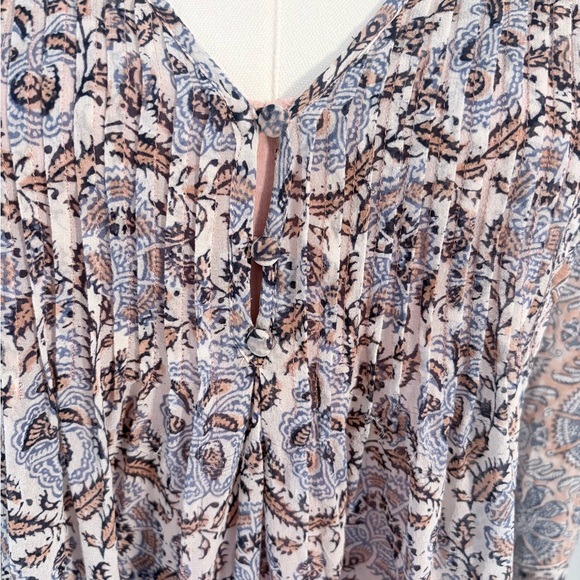 Joie loose & flowy 3/4 sleeve dress w/ separate slip - Picture 8 of 12